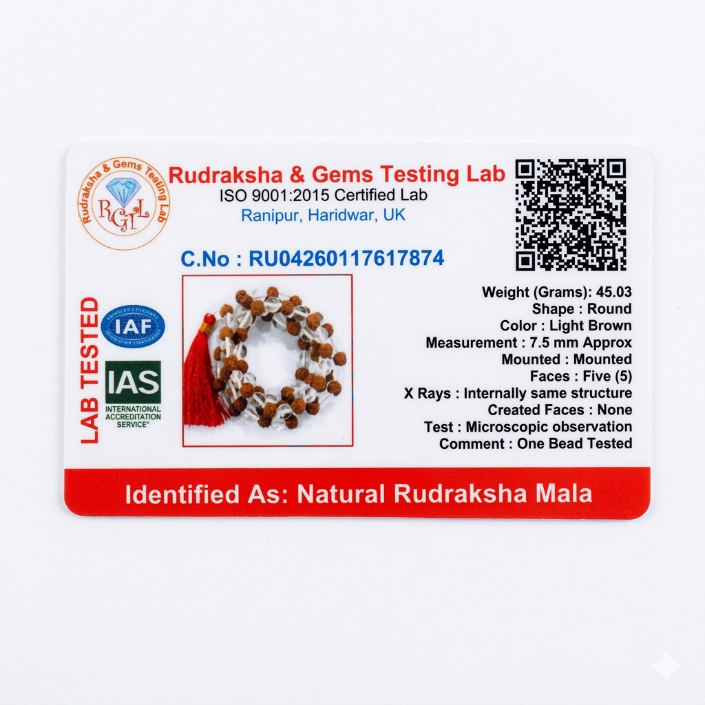 Rudraksha Sphatik Mala | Balance