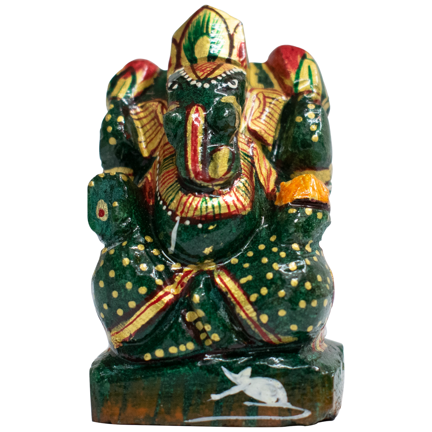 5GANESHA CARVED IN JADE 118 gm