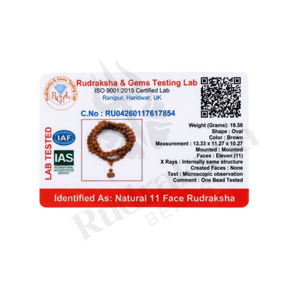 Valor 11 Mukhi Rudraksha Mala (Indonesia)