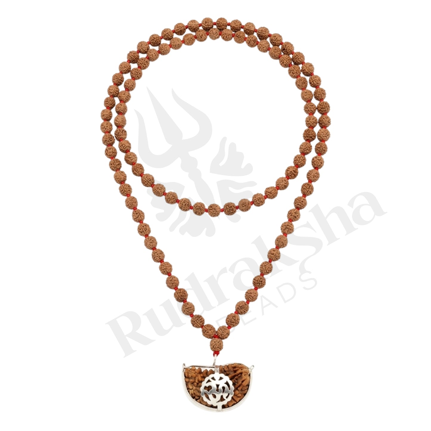 Fusion 1 Mukhi Rudraksha Mala (South Indian)