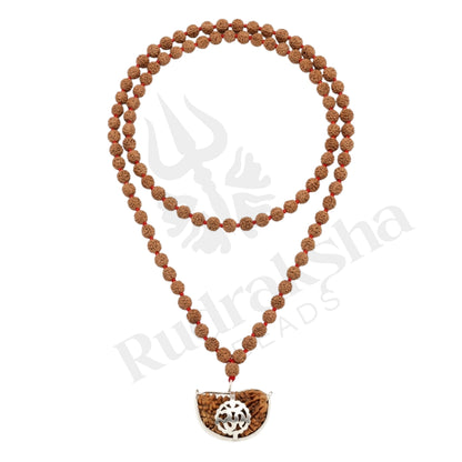 Fusion 1 Mukhi Rudraksha Mala (South Indian)