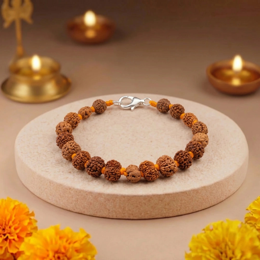 1–14 MUKHI RUDRAKSHA BRACELET (INDONESIAN) Master Energy Bracelet