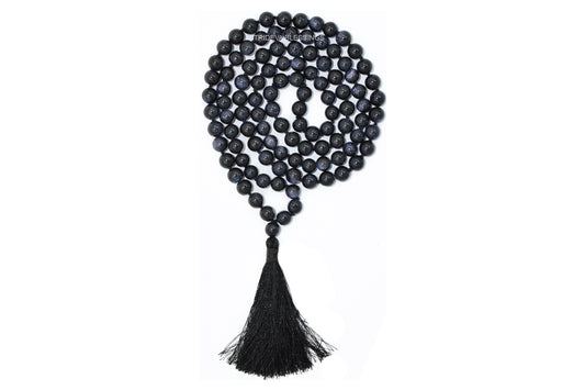 Blue Sunstone Mala