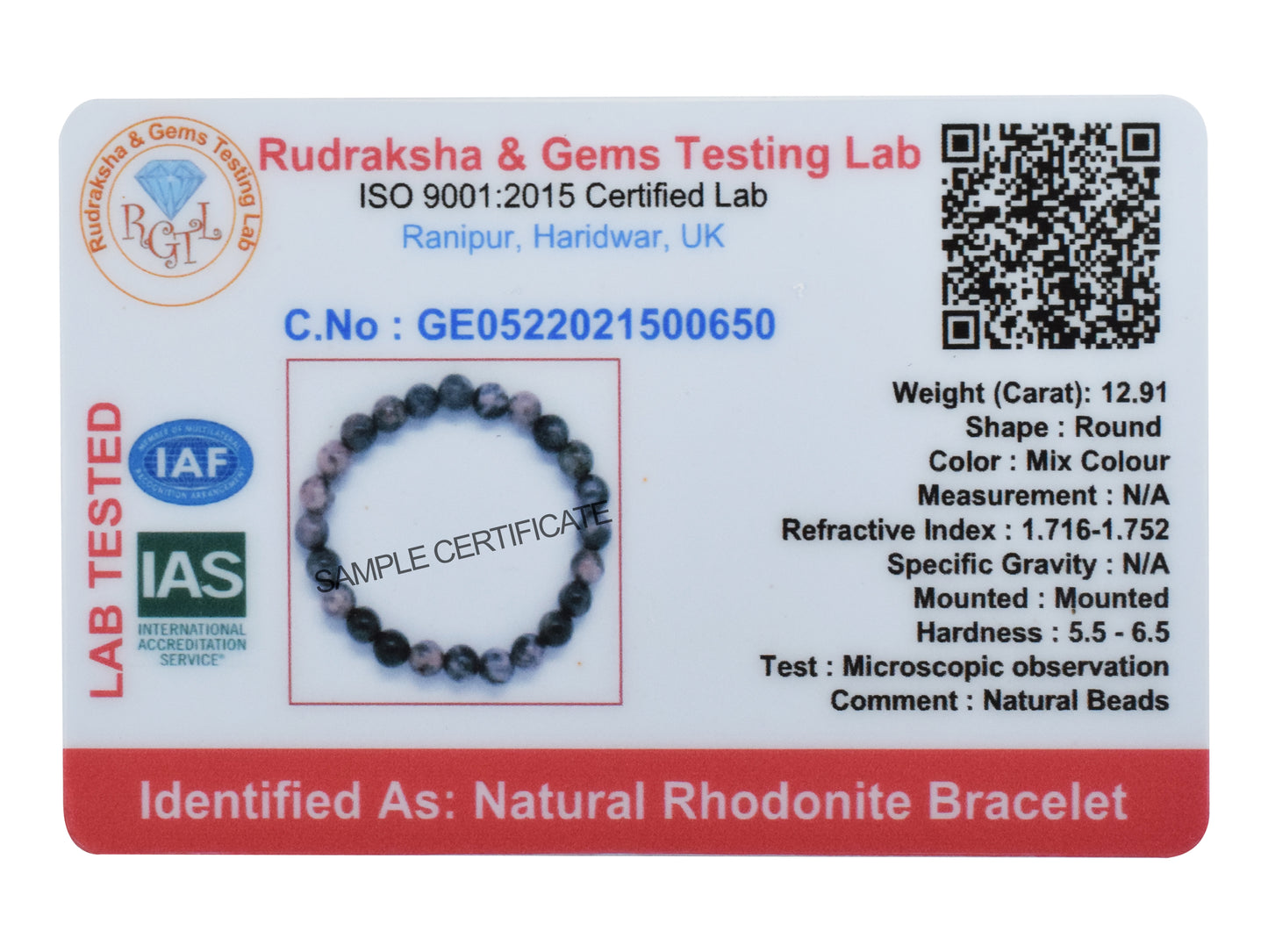 Rhodonite Bracelet