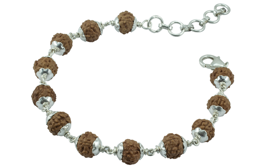 7 Mukhi Silver Bracelet