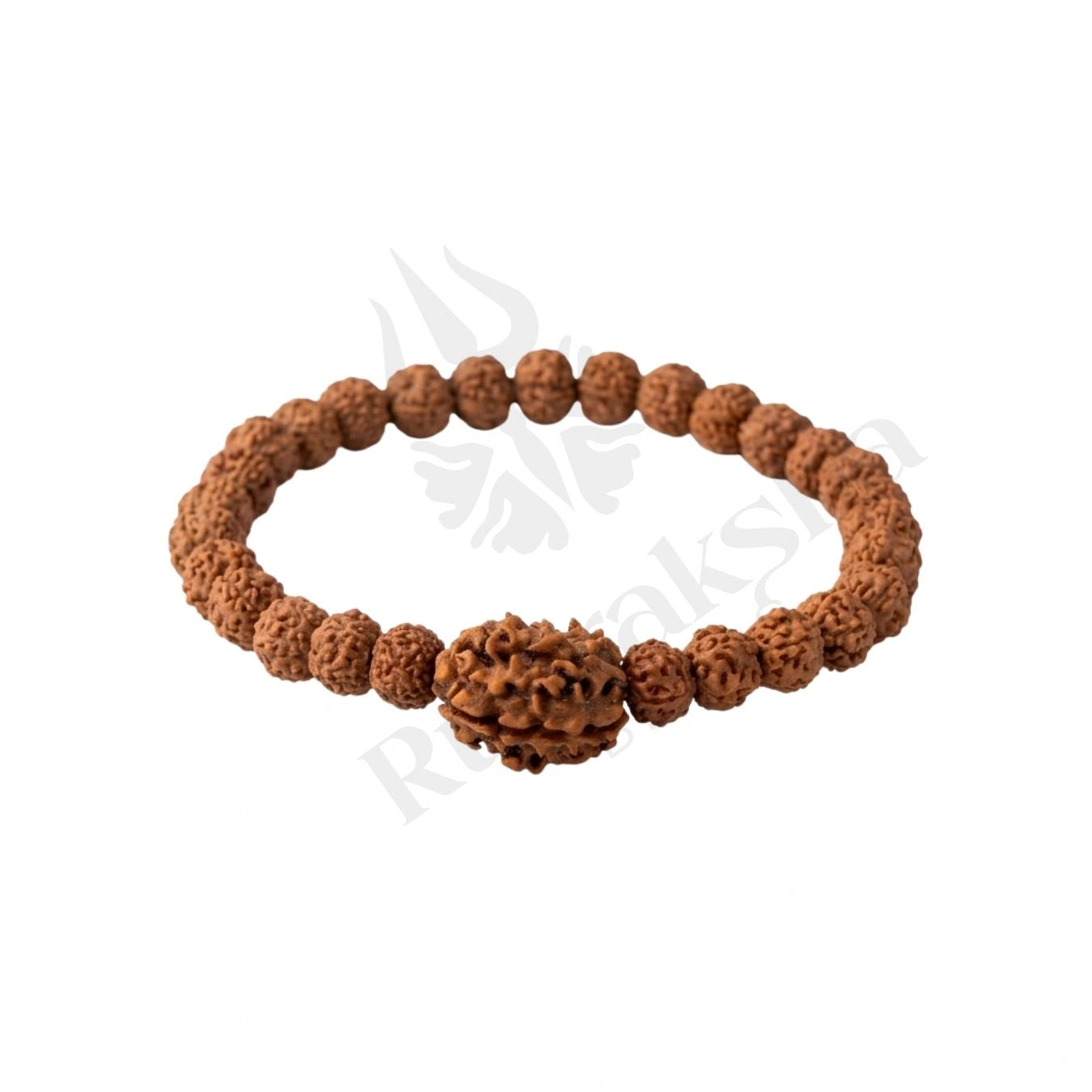 3 MUKHI RUDRAKSHA BRACELET (HIMALAYAN) Agni Transformation Bracelet