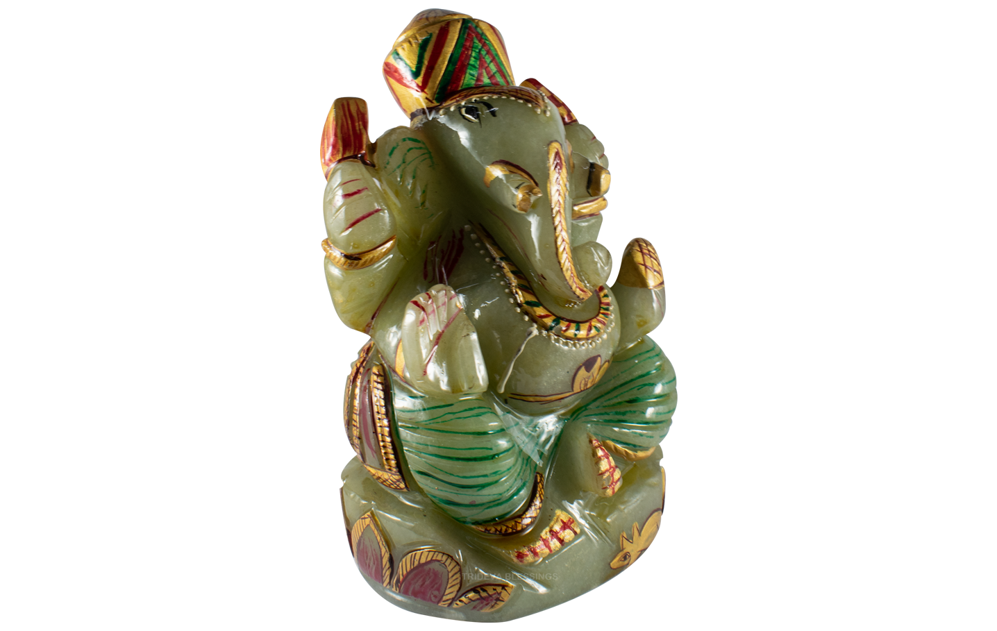 Ganesha Idol in Natural Fluorite