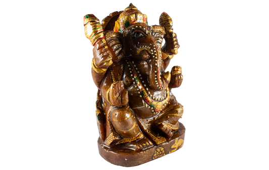 Ganesha Carved in Red Jasper