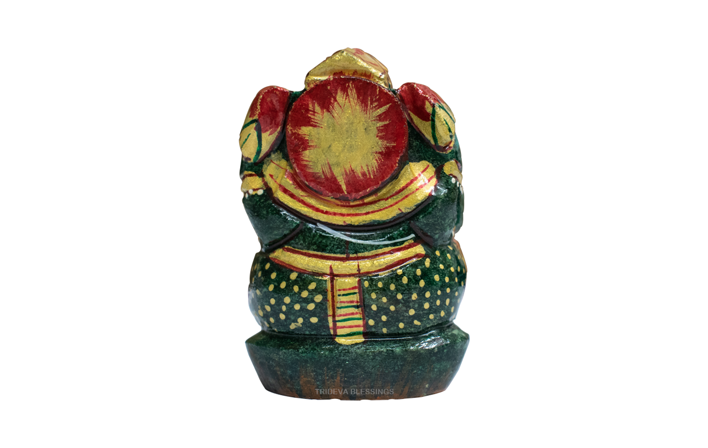 Green Jade Ganesha Idol in 125gm
