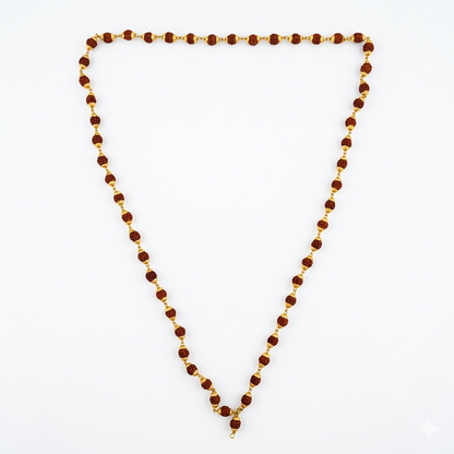Rudraksha Metal Mala 54+1 | Meditation