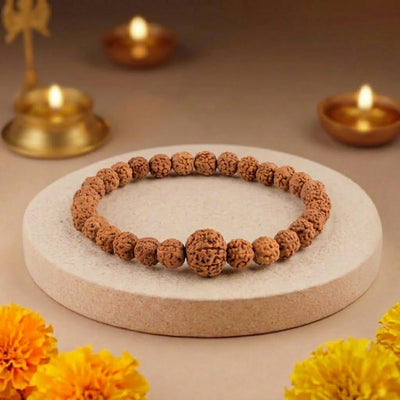 7 MUKHI RUDRAKSHA BRACELET (INDONESIAN) Lakshmi Wealth Bracelet