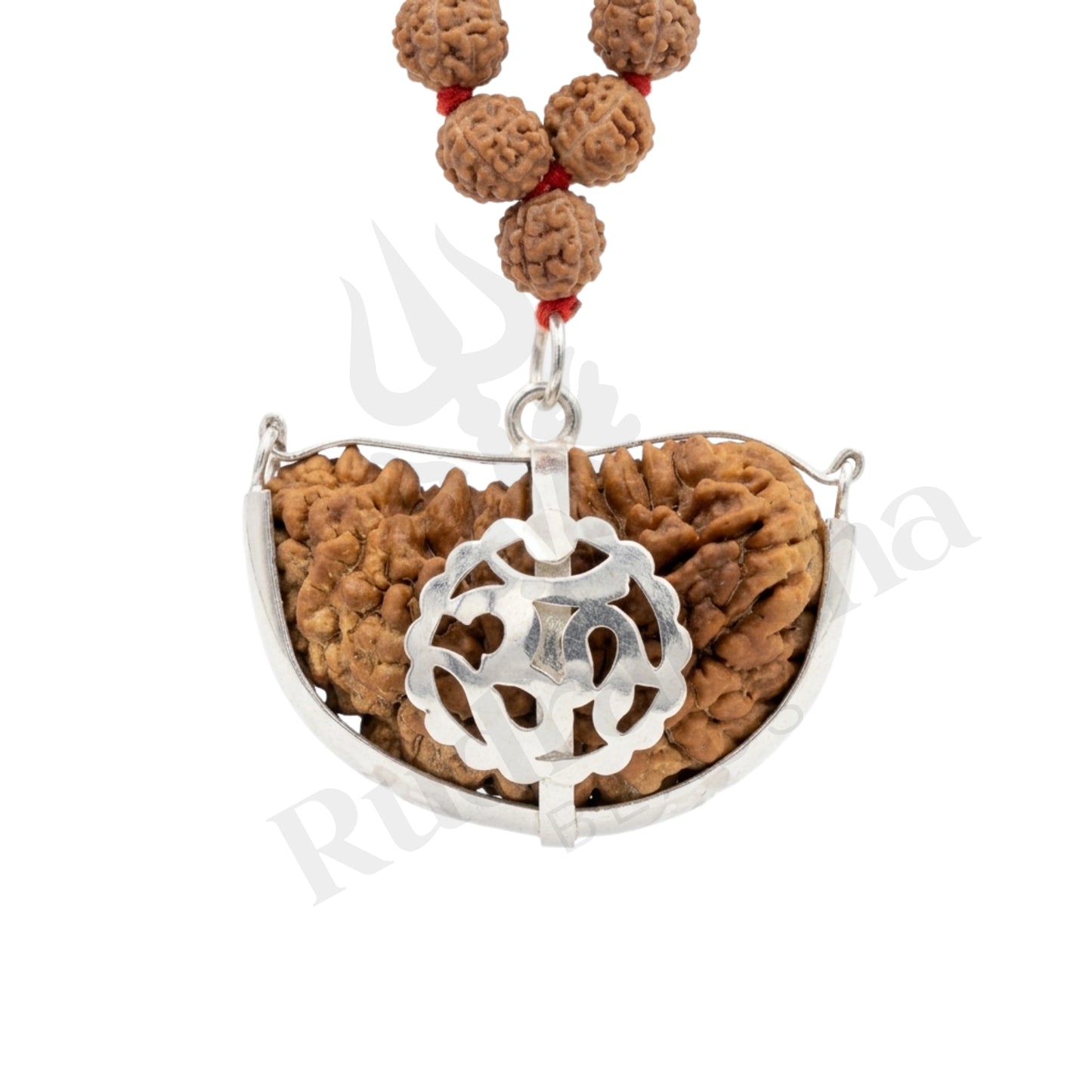 Fusion 1 Mukhi Rudraksha Mala (South Indian)
