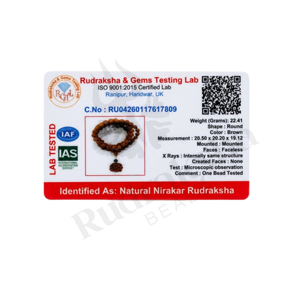 Silent Nirakar Rudraksha Mala (Nepali)