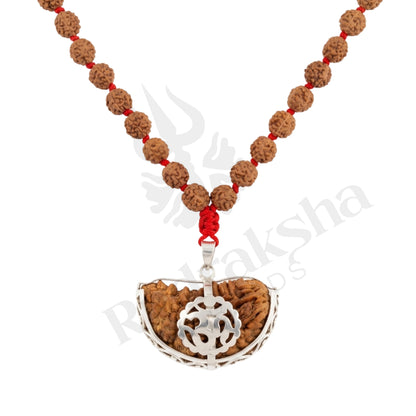 Fusion 1 Mukhi Rudraksha Mala (South Indian)