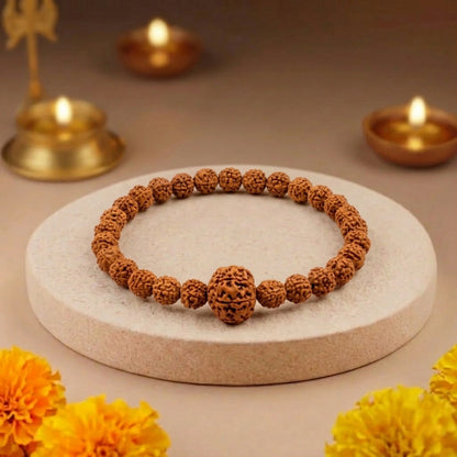 8 MUKHI RUDRAKSHA BRACELET (INDONESIAN) Ganesha Success Bracelet