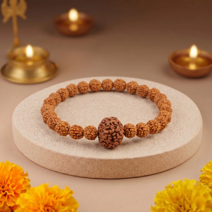 9 MUKHI RUDRAKSHA BRACELET (INDONESIAN) Durga Protection Bracelet