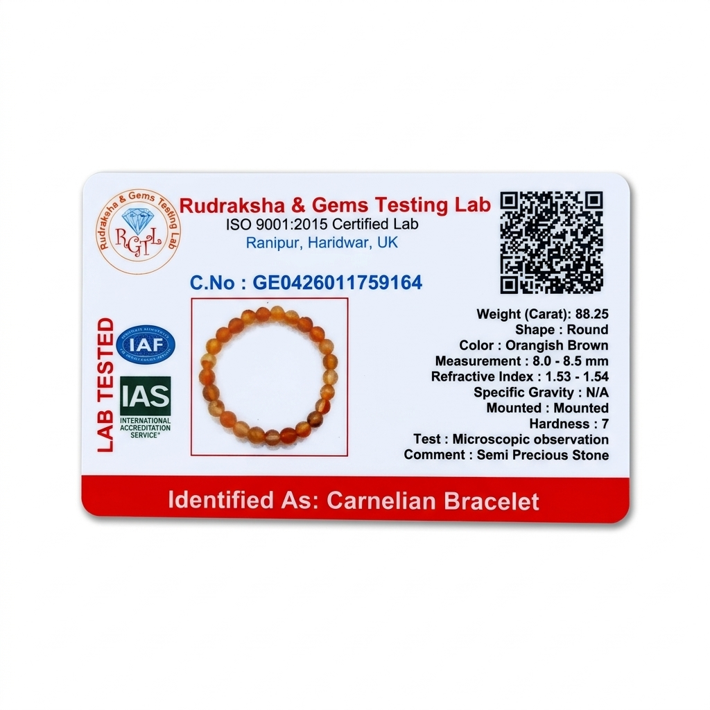 Carnelian – Agni Veerya Carnelian Bracelet