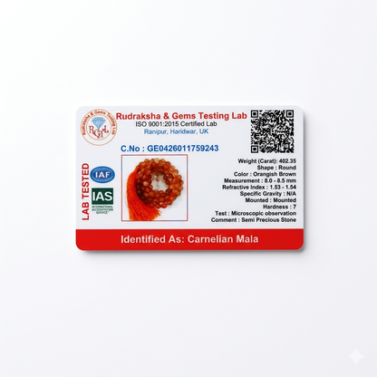 Carnelian – Vahni Veerya Mala