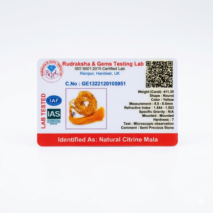 Citrine – Arka Prabha Mala