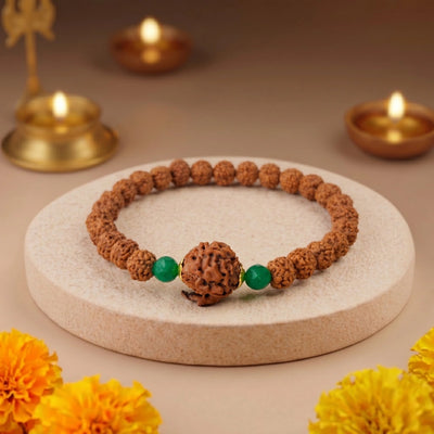 GANESH RUDRAKSHA BRACELET (NEPALI) Obstacle Remover Bracelet
