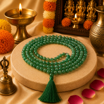 GREEN AVENTURINE – Harit Sampada Mala