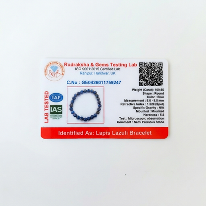 Lapis Lazuli – Jnana Jyoti Lapis Bracelet