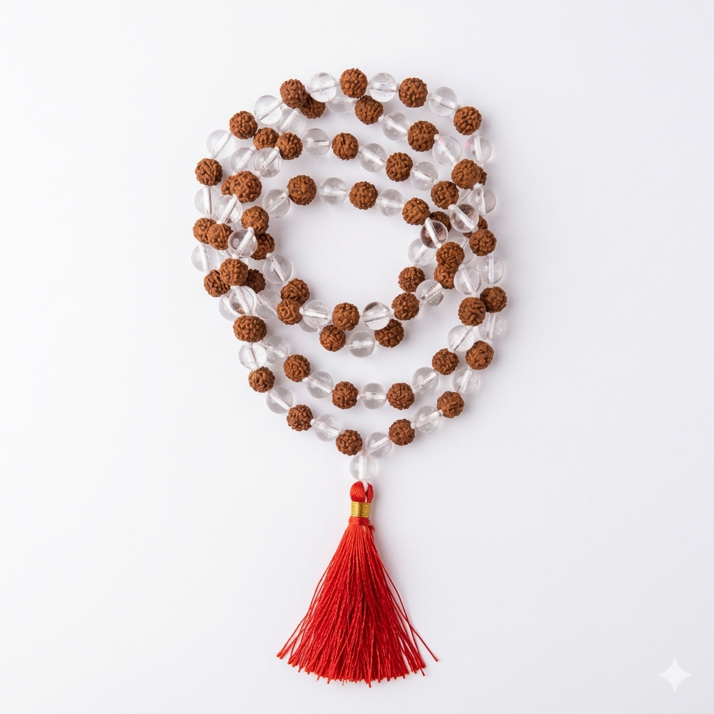 Rudraksha Sphatik Mala | Balance