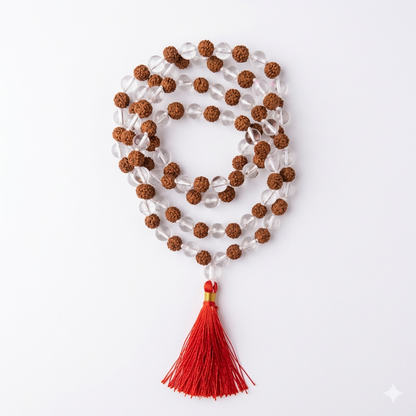 Rudraksha Sphatik Mala | Balance