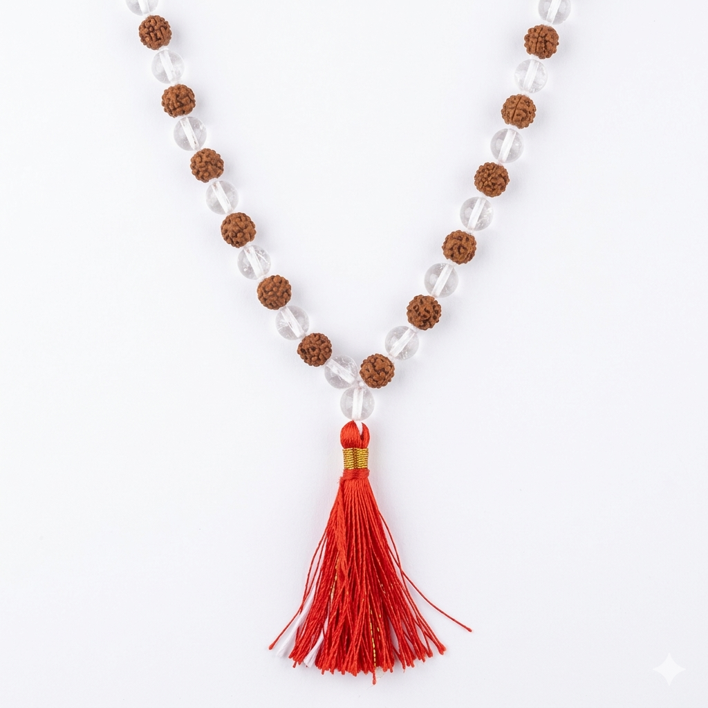 Rudraksha Sphatik Mala | Balance