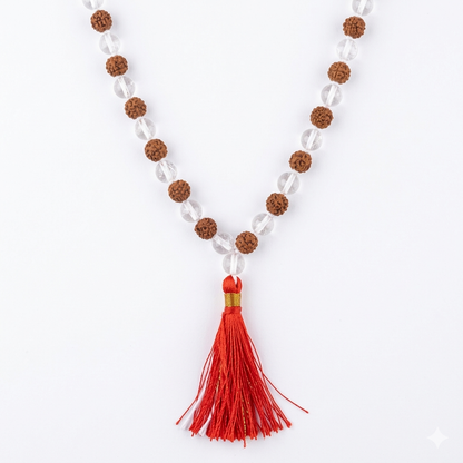 Rudraksha Sphatik Mala | Balance