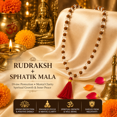 Rudraksha Sphatik Mala | Balance