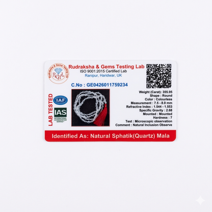 Sphatik Mala 7–8 mm | Energy