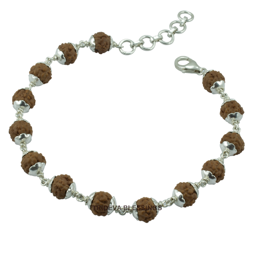 5 MUKHI SILVER BRACELET