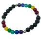 7 CHAKRA AND LAVA BRACELET