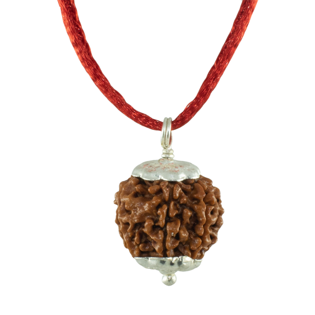 6 MUKHI SILVER PENDANT