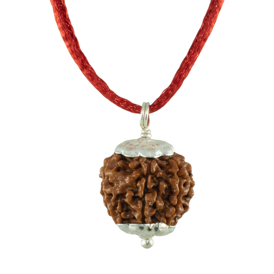 6 MUKHI SILVER PENDANT