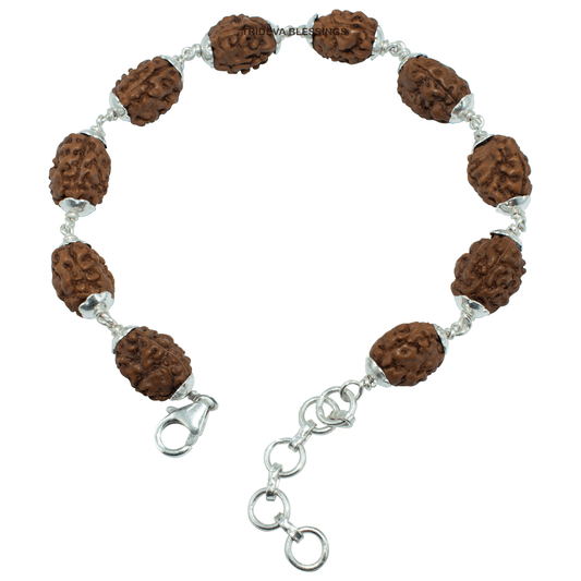 3 MUKHI SILVER BRACELET