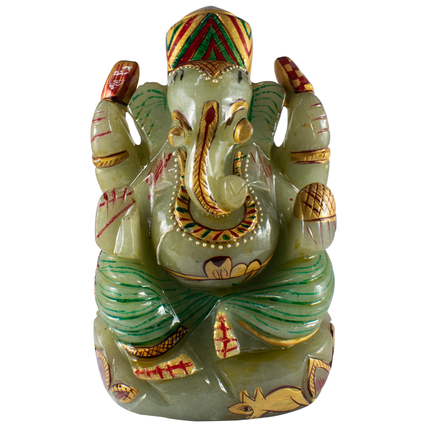Ganesha Idol in Natural Fluorite