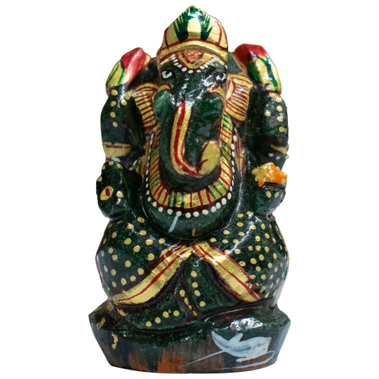 Ganesha Carved in Jade 89gm