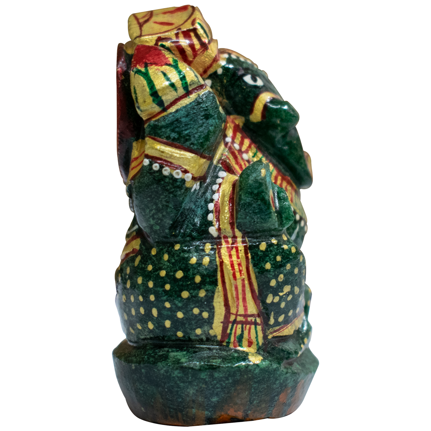 Green Jade Ganesha Idol in 125gm