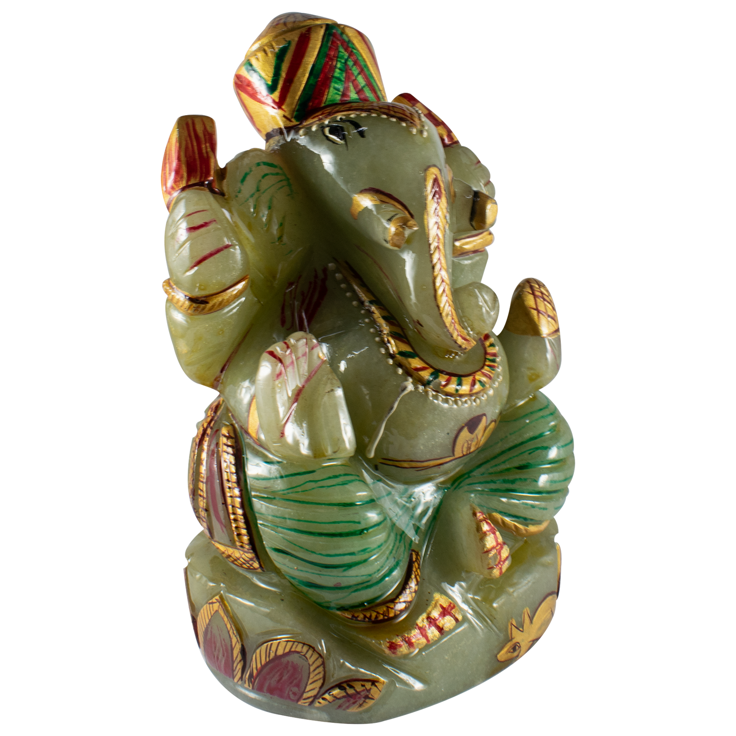 Ganesha Idol in Natural Fluorite