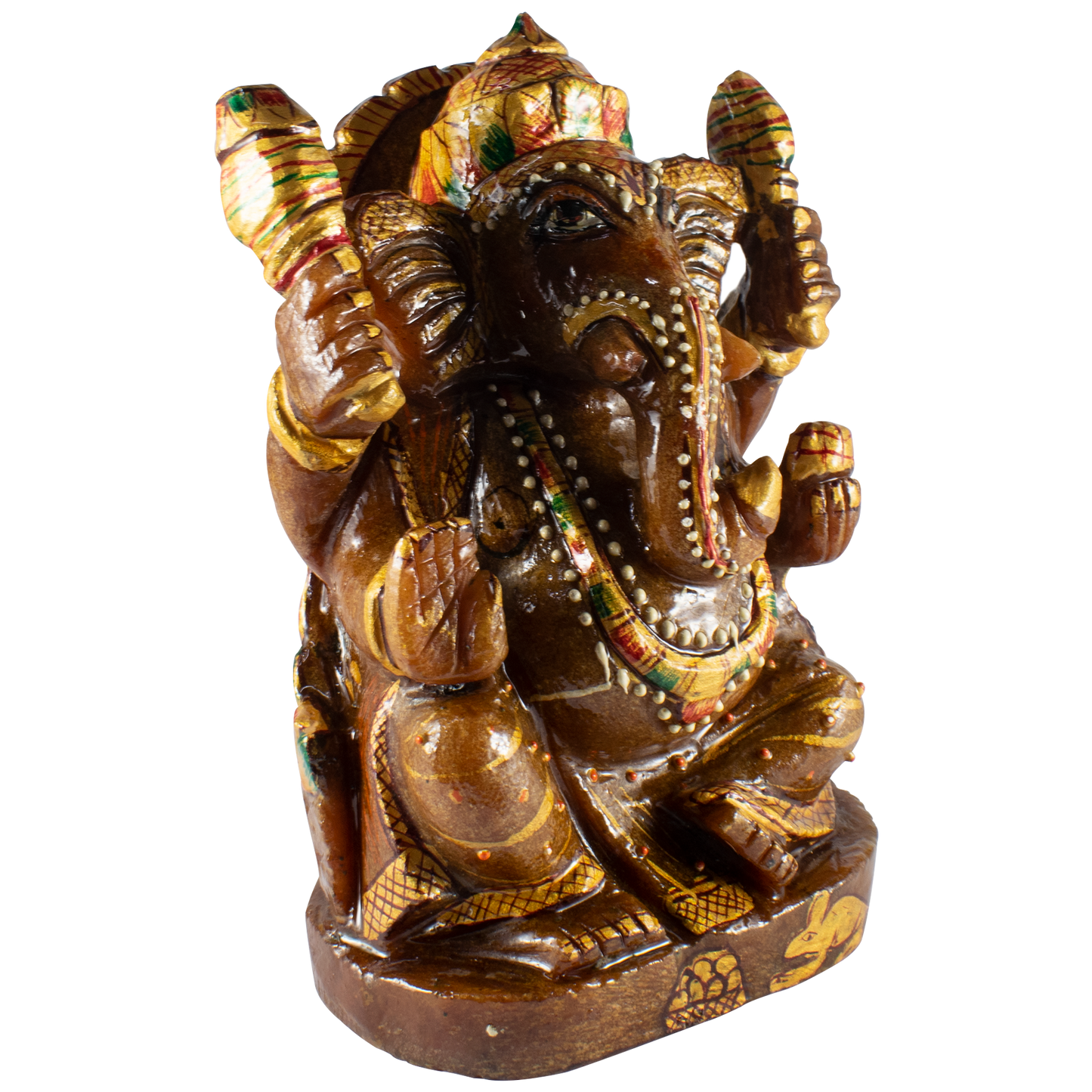 Ganesha Carved in Red Jasper